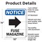 Signmission Fuse Magazine (Right Arrow), 10 in W x Rectangle, Aluminum OS-2PACK-NS-A-1014-V-12979 - alternate 6